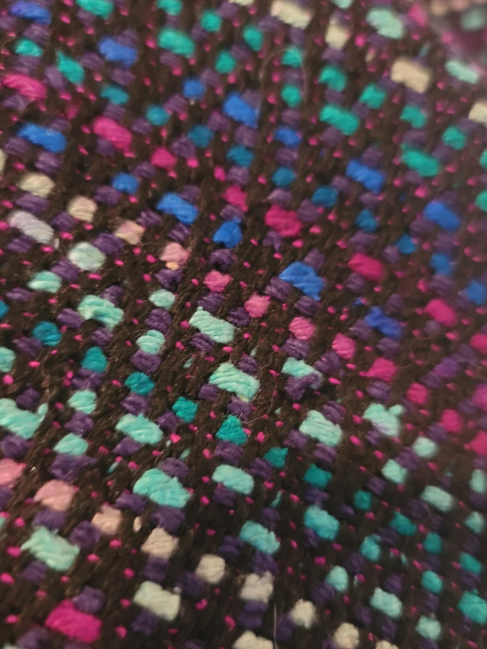 VINTAGE DONCASTER 100% Silk Tweed Blazer Jacket Multicolor Women's Size 10